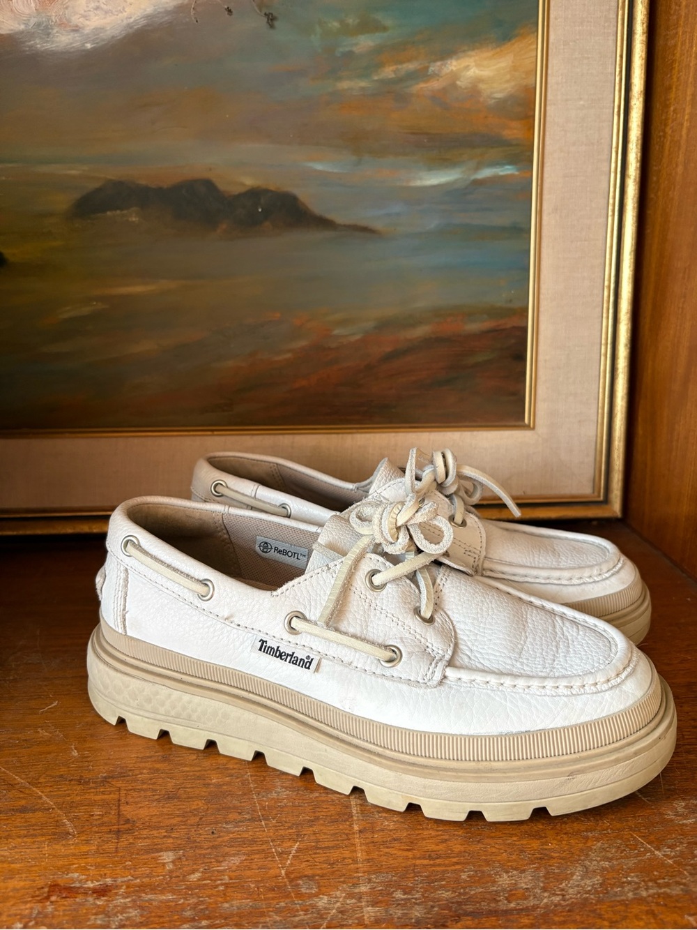 Timberland Ray City Boat Chunky Platform Shoes 8